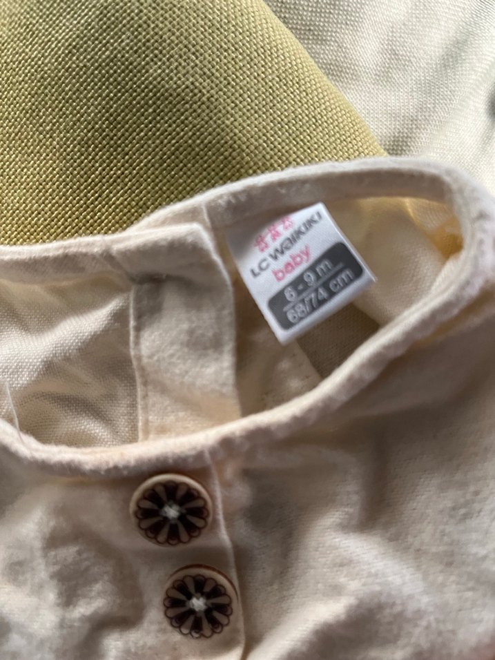 Kız Çocuk Beyaz Keten Gömlek - Görsel 5