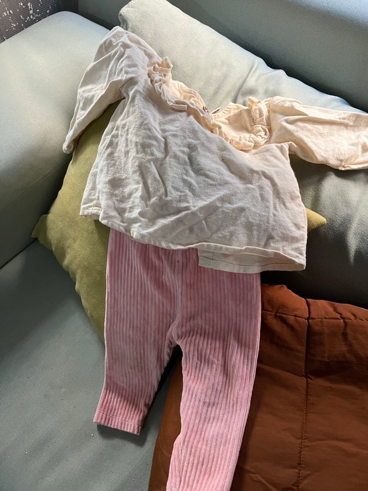 Kız Çocuk Beyaz Keten Gömlek - Görsel 3