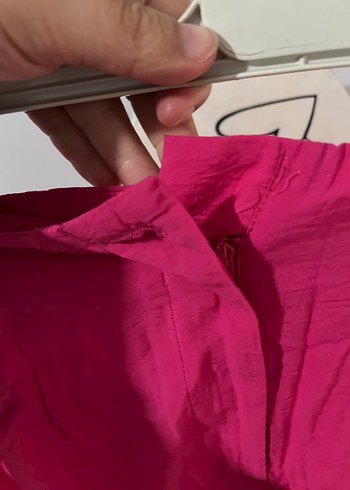 Pembe Drapeli Midi Kadın Kumaş Pantolon - Görsel 2