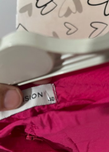 Pembe Drapeli Midi Kadın Kumaş Pantolon - Görsel 3