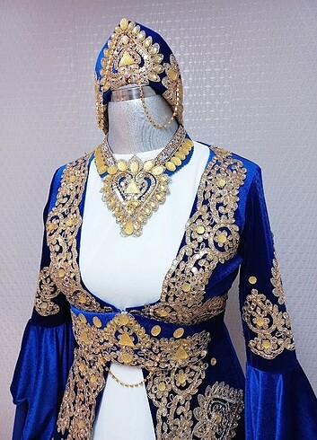 Diğer Satılık Saks Mavisi Bindallı Kaftan
