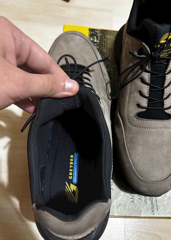 Gri Süet Bağcıklı Erkek Günlük Ayakkabı - Görsel 4