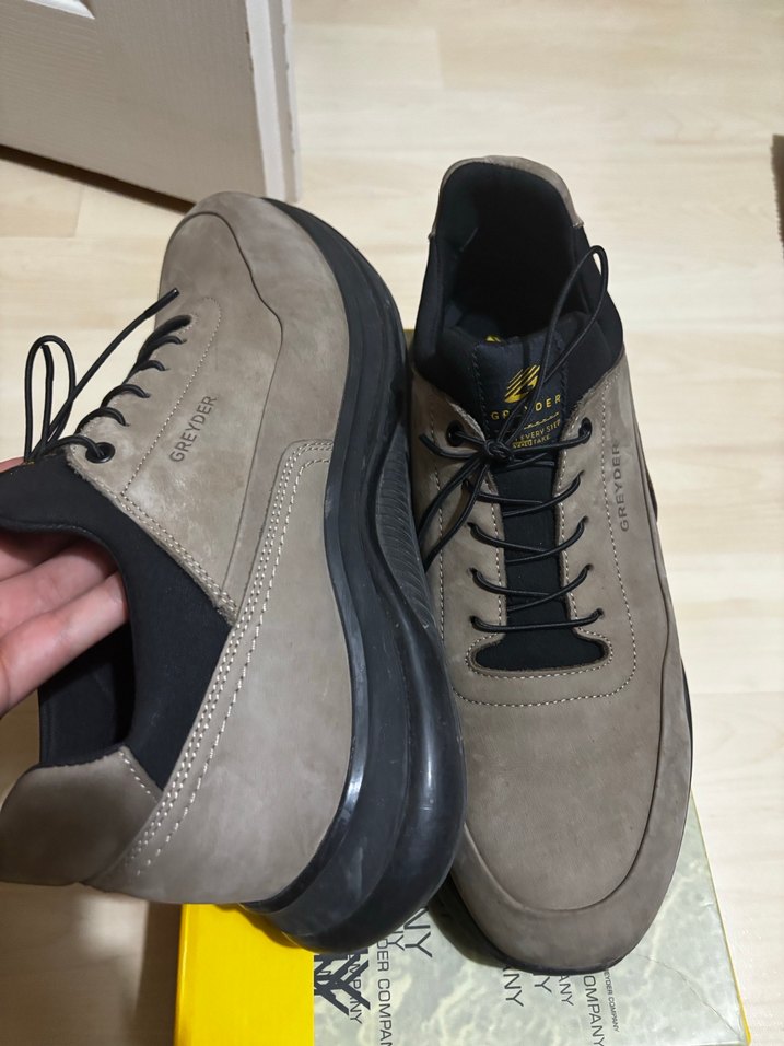 Gri Süet Bağcıklı Erkek Günlük Ayakkabı - Görsel 3