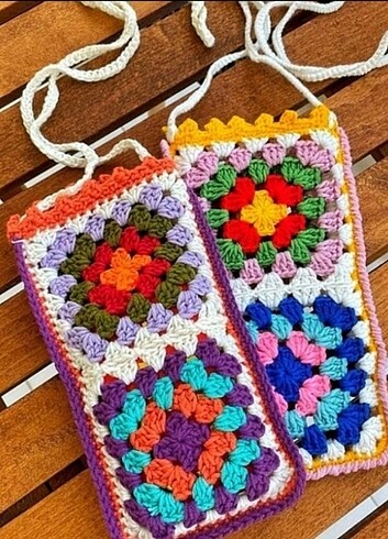 Miniçanta, örgü çanta, telefon çantası 