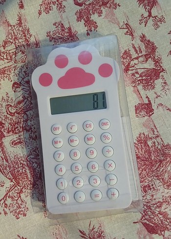 Kedili Pembe Hesap Makinesi Studi Pati - Görsel 7