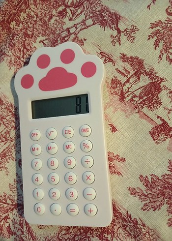 Kedili Pembe Hesap Makinesi Studi Pati - Görsel 6