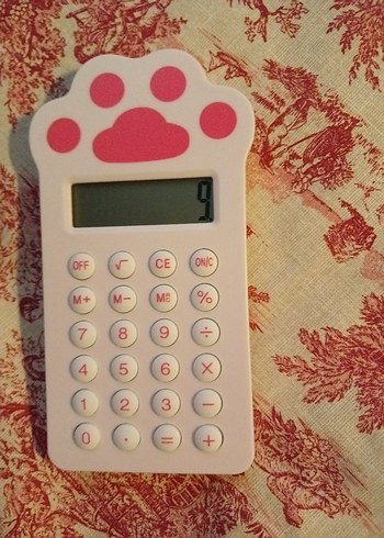 Kedili Pembe Hesap Makinesi Studi Pati - Görsel 5