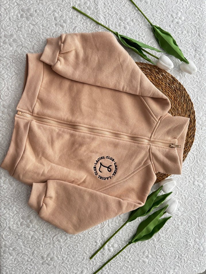 Nakışlı Bej  Eşofman - Görsel 2