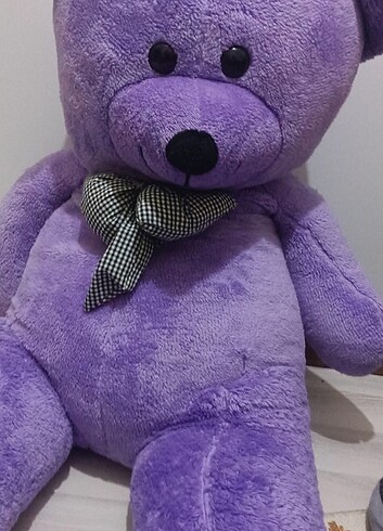 Mor peluş ayı
