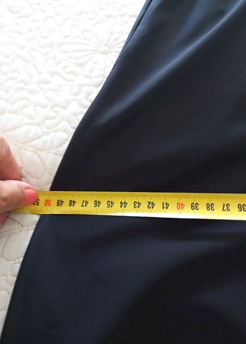 36 Beden siyah Renk Kadın Siyah Pliseli Kumaş Pantolon