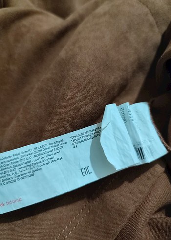 s Beden kahverengi Renk Düğmeli Kahverengi Süet Midi Elbise