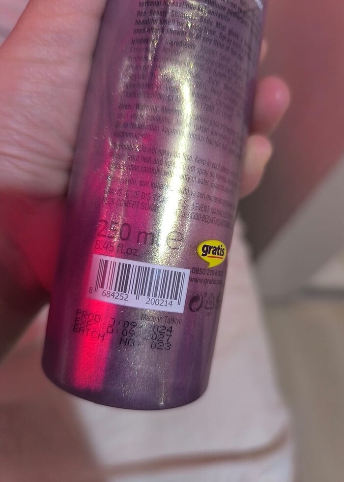 Işıltılı vücut spreyi - Görsel 5