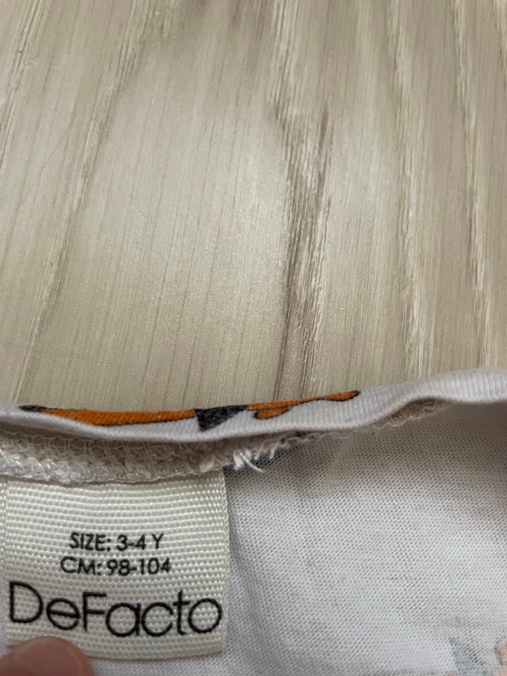 Turuncu Çocuk Atlet ve Baskılı Tişört - Görsel 2