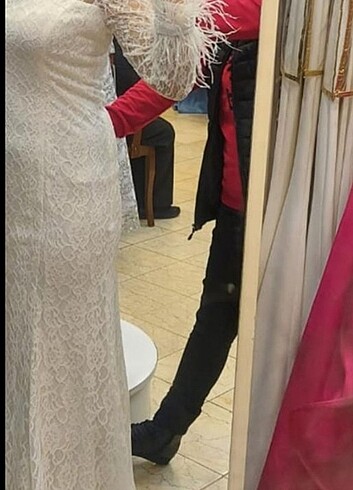l Beden beyaz Renk Nikah elbisesi