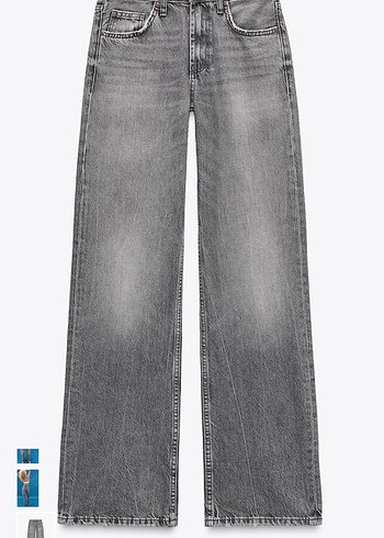 ZARA TRF FULL LENGTH ORTA BEL WIDE-LEG JEAN