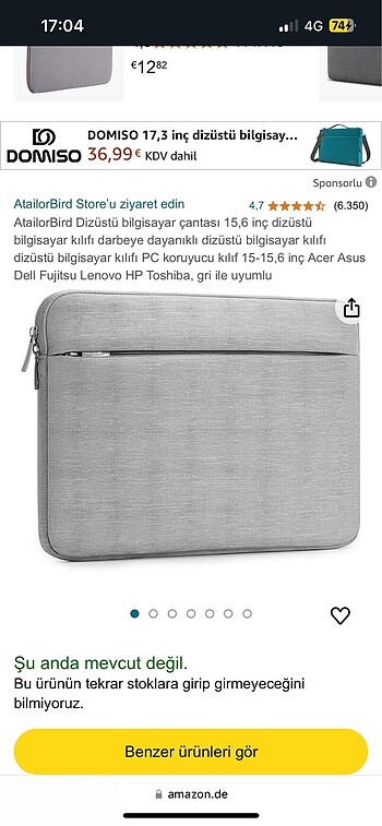 15.6 inç laptop çantası su geçirmez