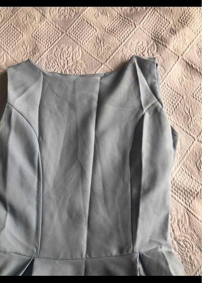 bebe mavi midi elbise - Görsel 2