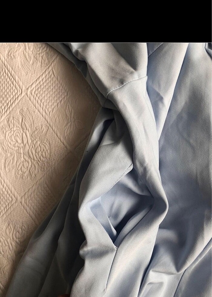 bebe mavi midi elbise - Görsel 4