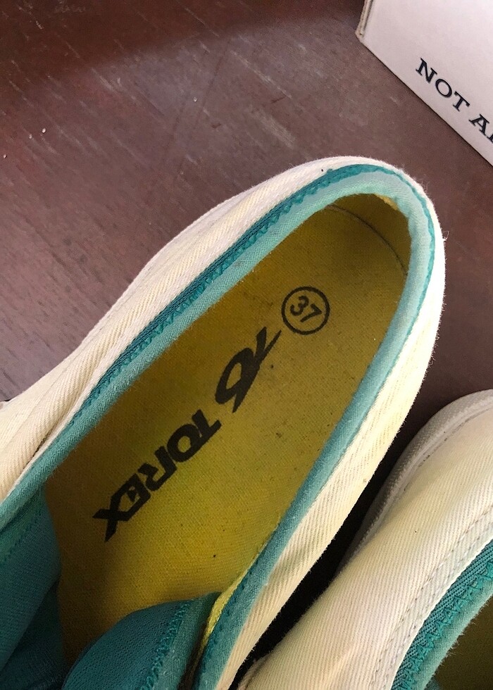 sarı yeşil espadril - Görsel 5