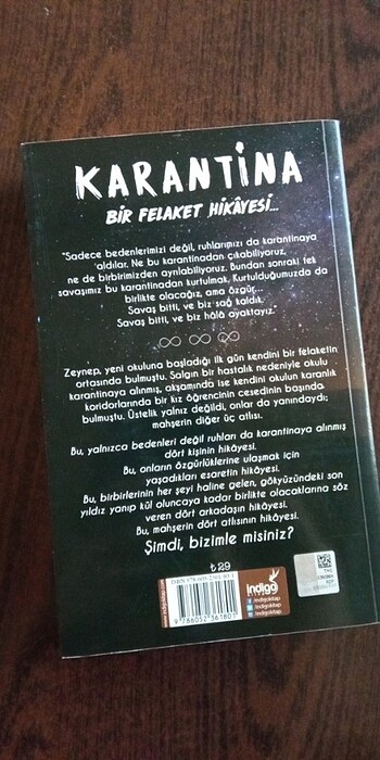  Beden Karantina 1 ciltsiz. TEMİZDİR.