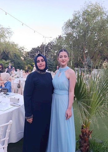 Boncuk Detaylı Siyah Tesettür Elbise - Görsel 2