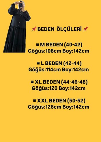 Diğer Düğmeli Siyah Uzun Kollu Uzun Elbise