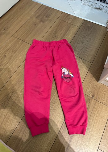 Kız Çocuk Pembe Unicorn Baskılı Eşofman - Görsel 2