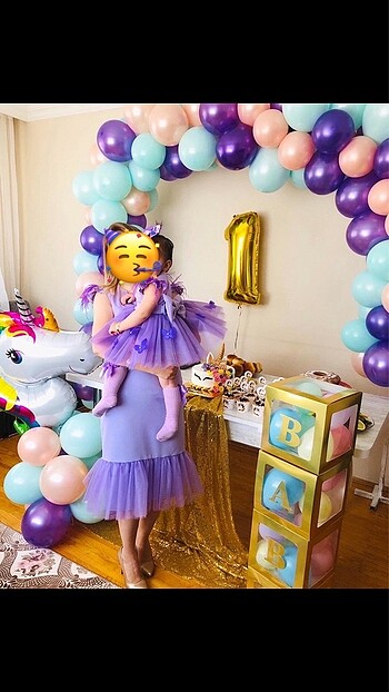 Kombin elbise bebek 1 yaş anne 36 bedendir