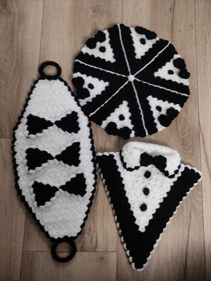 Nakışlı Beyaz Banyo Paspası Seti - Görsel 2