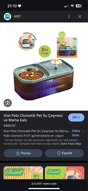 Kedi mama kabı