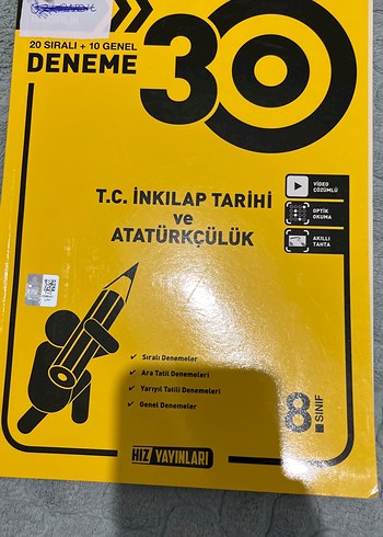 8. Sınıf T.C. İnkılap Tarihi Soru ve Deneme Kitapları - Görsel 2