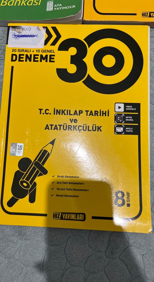 8. Sınıf T.C. İnkılap Tarihi Soru ve Deneme Kitapları - Görsel 2