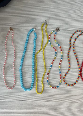 Renkli Boncuklu takılar - Görsel 2