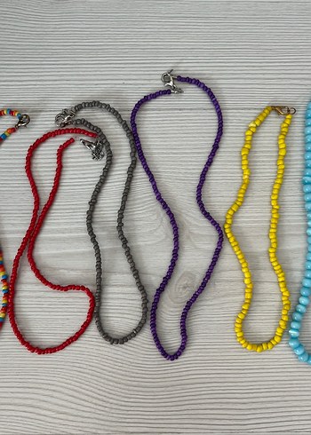 Renkli Boncuklu takılar - Görsel 3