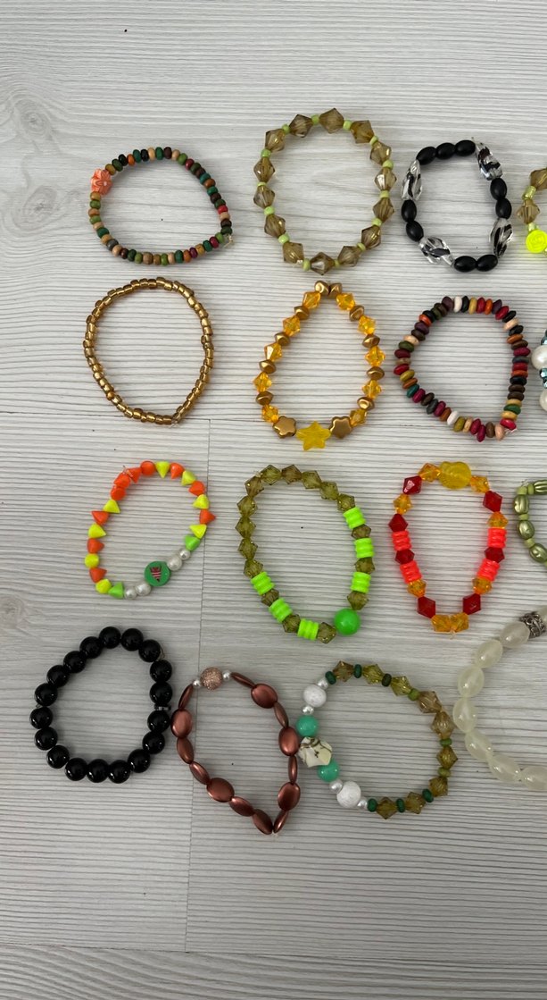 Renkli Boncuklu Bohem Bileklik Seti - Görsel 2