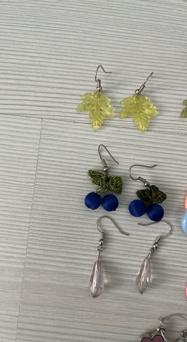 Renkli Boncuklu Kadın Küpeler - Görsel 3