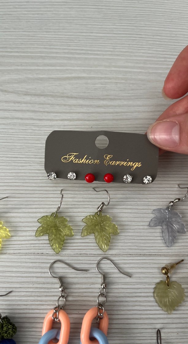 Renkli Boncuklu Kadın Küpeler - Görsel 2