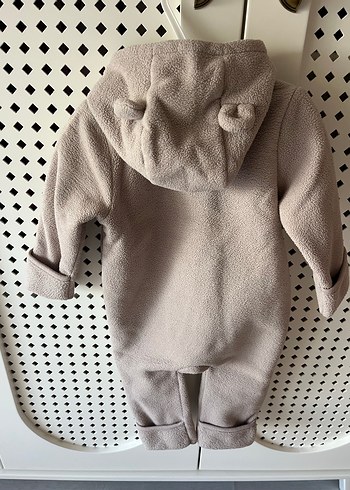 Bej Örgü Dokulu Bebek Tulumu - Görsel 3