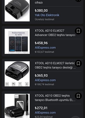 xtool advancer ad10 Bluetoothlu araba arıza teşhis cihazı bir ke