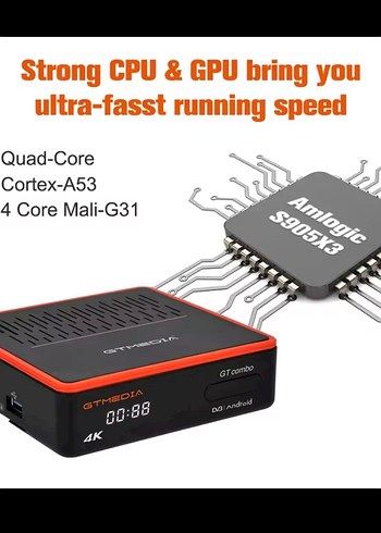 GTMEDIA GTcombo 4K Ultra HD Alıcı - Görsel 6