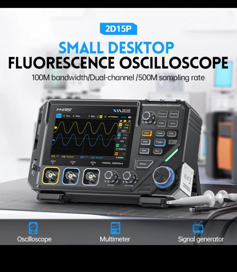 FNIRSI 2D15P Dijital Osiloskop cihazı - Görsel 2