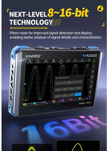 FNIRSI DPO350P Osiloskop cihazı - Görsel 7