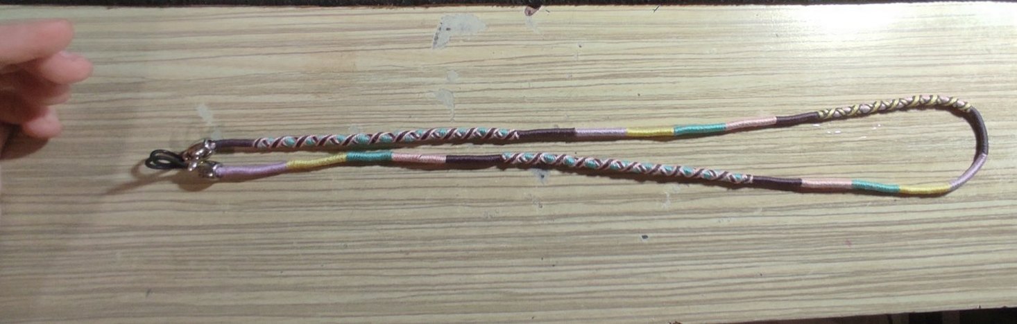 Happynes Renkli İpli Bohem gözlük askısı - Görsel 2