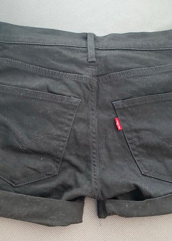 Levis Siyah Denim Sort