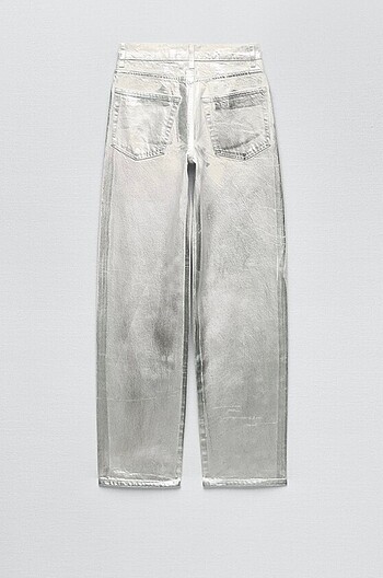 metalik zara pantolon - Görsel 5