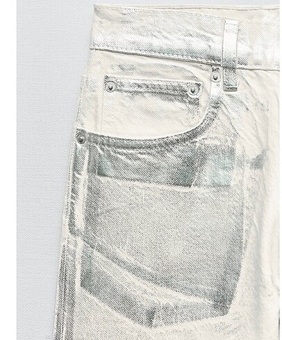metalik zara pantolon - Görsel 6
