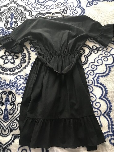 34 Beden siyah Renk Kruvaze elbise