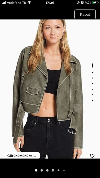 BERSHKA deri ceket