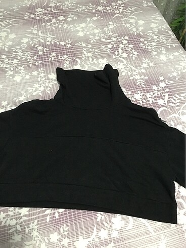 Fermuarlı Crop sweatshirt