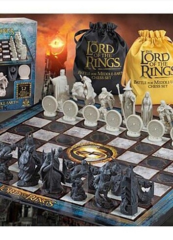 Lord of the rings figürlü satranç seti